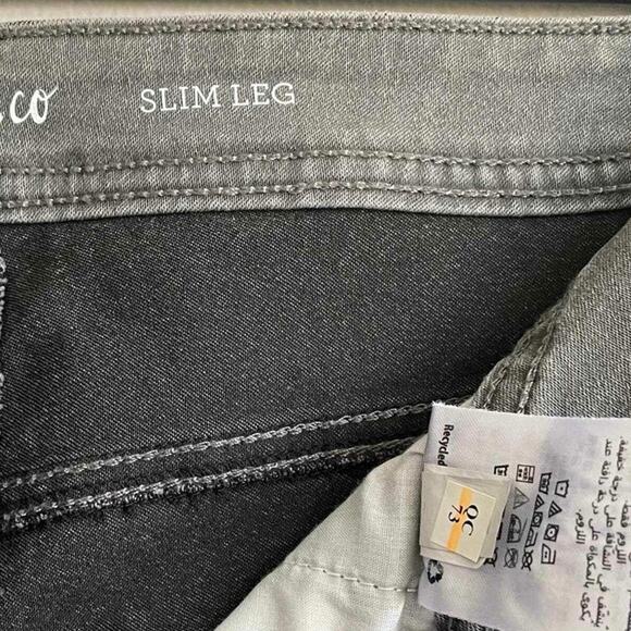 Style & Co Tummy Control High Rise Slim Leg Jeans 24W Grey - Picture 6 of 6